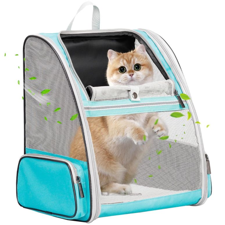 インコ 小鳥 バード トラベルキャリアー Breathable Cat Backpack Carrier, Upgraded Side-Access Full Ventilated Pet Carrier Backpack for Small Dog, Airline Approved Pet Travel and Hiking Backpack for Kitten 【並行輸入品】