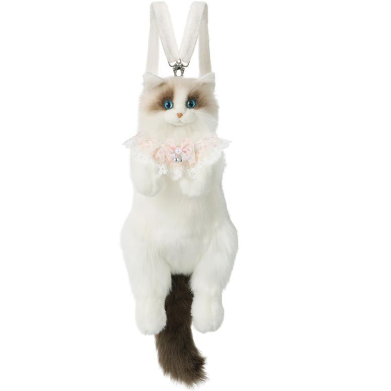 インコ 小鳥 バード トラベルキャリアー CHOBYNER Stuffed Realistic Cat Plush Backpack Gift for Women - Carry Over Shoulder, on One Shoulder or Crossbody with Adjustable Straps - Cute and Soft Cat Backpack 【並行輸入品】｜MJ-MARKET