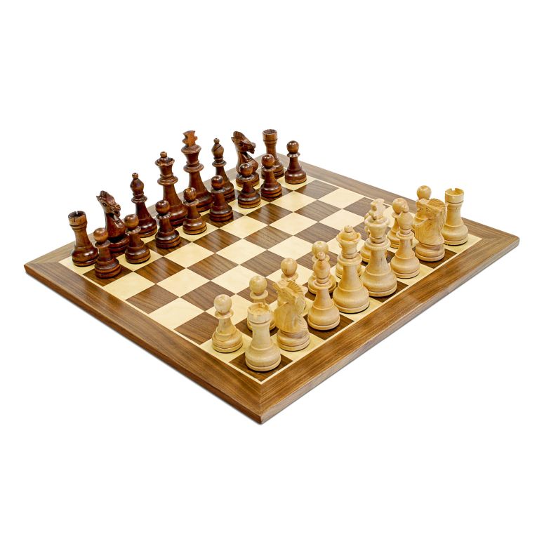 チェスセット Traditional Staunton Wooden Chess Set - 15 inch Wood Chess Board with 3.75 in. King 【並行輸入品】