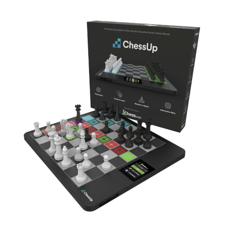 チェスセット ChessUp 2 - Electronic Chess Board by Bryght Labs - Built-in WiFi, Chess Engine - Includes Chess Set TouchSense Pieces - Light Up Smart Chess Board - with AI, Lessons, Wireless Play & Companion App 【並行輸入品】