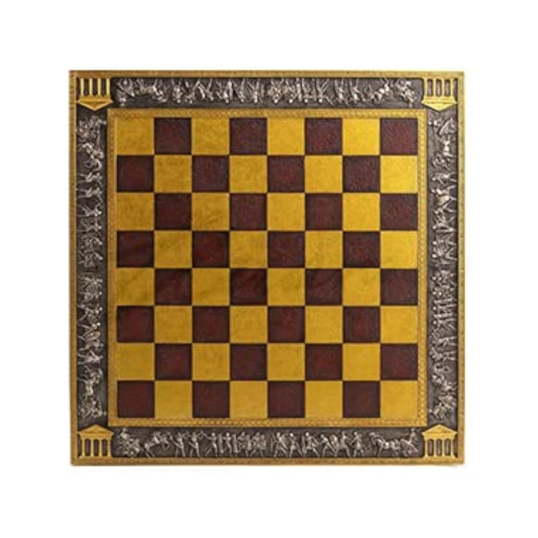 チェスセット Veronese Design 17.5 x 17.5 Inch Regal Conquest Resin Chess Board for 3 Inch Chess Pieces 【並行輸入品】