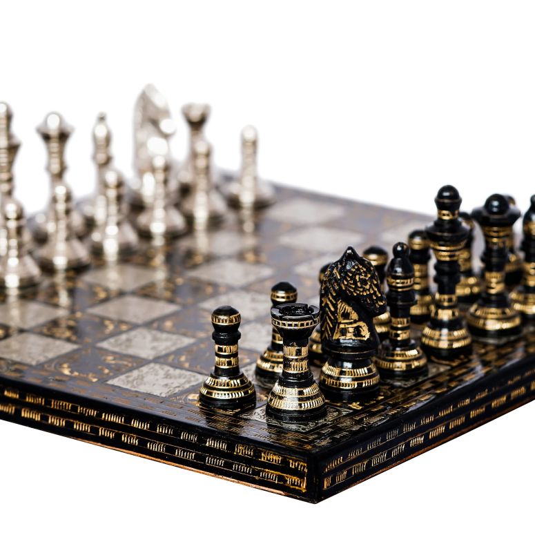 チェス仕かける Premium Brass Luxury Large Chess Set for Adults and Kids Collectible Brass Chess Board Game Chess Set Decorative Chess Piece (14X14X5 Inches) 【並行輸入品】 ファミリートイ・ゲーム-おもちゃ