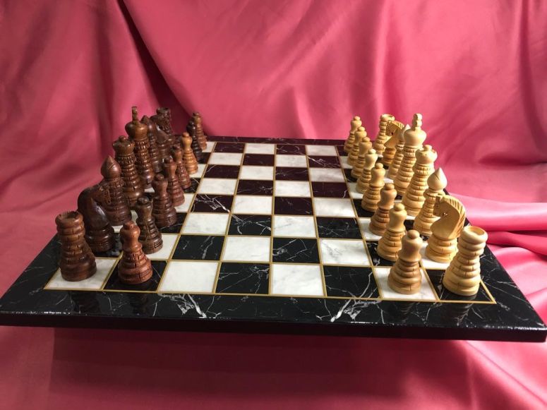 チェスセット Wood Chess Set for Adult Wood Chess Board Handmade Staunton Hand Carved Natural Wooden Chess Pieces Gift idea for Dad, Husband, and Anyone for Birthday, Anniversary 【並行輸入品】