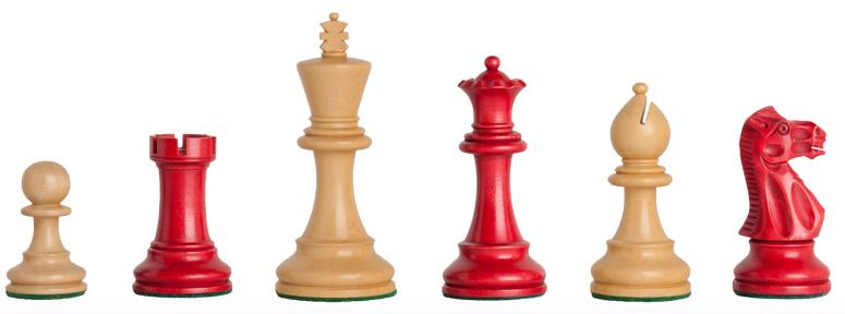 チェスセット The House of Staunton The Grandmaster Chess Set - Pieces Only - 3.25" King (Red Gilded) 【並行輸入品】｜MJ-MARKET 45,120円