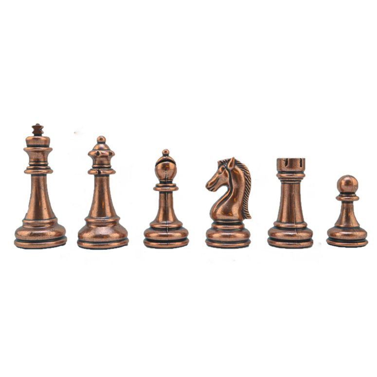 チェスセット Metal Classic Chess Pieces King 2.96 inc(Only Chess Pieces,Without Board) (Antique Copper) 【並行輸入品】｜MJ-MARKET