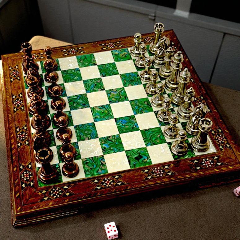 チェスセット Handmade Luxury Chess Set ? Bronze Chess Pieces & Solid Wood Board for Adults | Collector’s for Men, Husband 【並行輸入品】