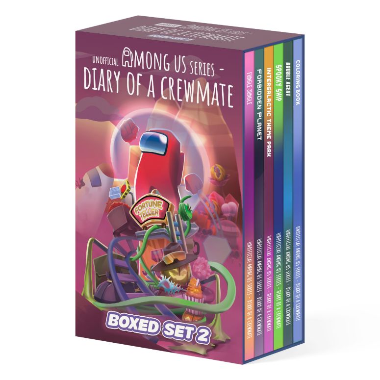 アモングアス アモンガス Among Us Inspired Boxed Set: 5 Epic Adventure Story Chapter Books (plus Bonus Coloring Book) for Kids Young Gaming Fans - Unofficial & Independent, Gift for Children Boys & Girls 8-12 years 【並行輸入品】