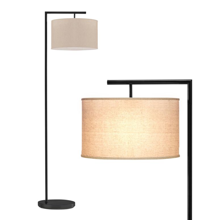 サファヴィヤ safavieh 一覧表照明ランプ サファビヤ サファヴィア Brightech Montage Modern Floor Lamp - LED Standing Lamp with Tan Shade for Living Rooms \u0026 Offices - Bedroom Reading Light - Tall Corner Pole Lamp for Contemporary Home De 【並行輸入品】