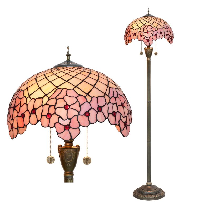 サファヴィヤ safavieh 早見表照明ランプ サファビヤ サファヴィア wecrejoni Tiffany Floor Lamp,Floor Lamps for Living Room, Cherry Blossom Style Glass Floor Lamp,Standing Lamp for Bedroom for Living Room Dorm Office Aesthetic Home Decor 【並行輸入品】
