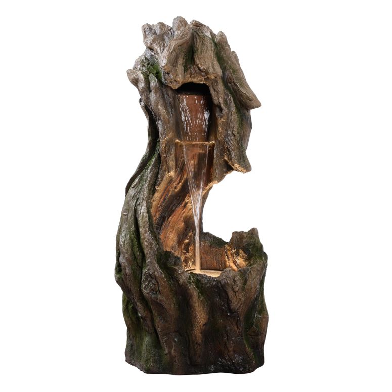 ガーデン 噴水 インテリア噴水 置き型 噴水 滝のオブジェ ウォーターフォールファウンテン Teamson Home Forest-Inspired Cascade Water Fountain Outdoor Garden?LED Light with Built-in Electric Pump & Simple Setup, Gray 【並行輸入品】｜MJ-MARKET
