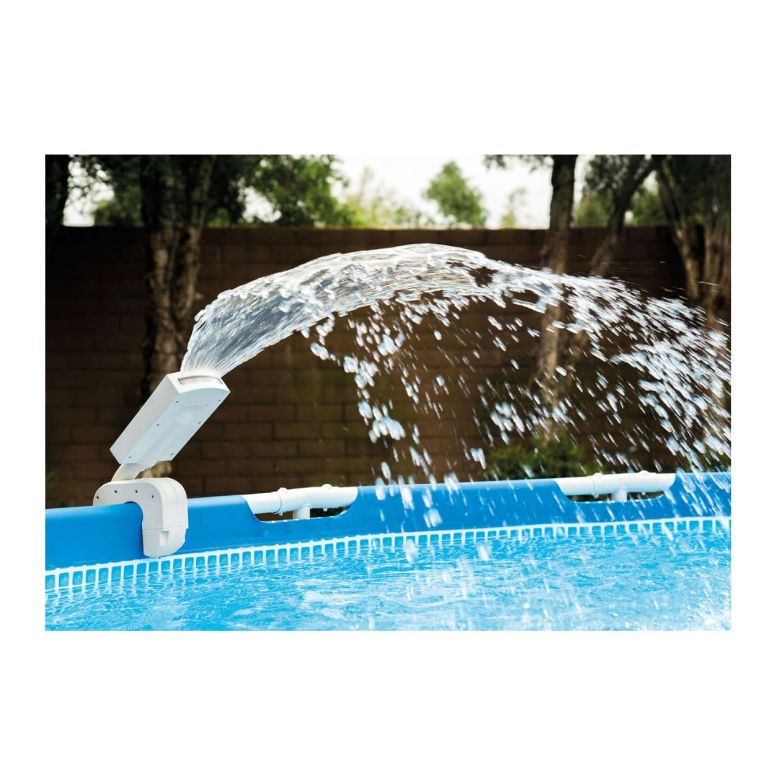 卓上 噴水 滝のオブジェ テーブルトップファウンテン インテリア噴水 Intex Multi-Color LED Pool Fountain for Above Ground Pools, Fits Metal Frame and Ultra Frame Pools 【並行輸入品】