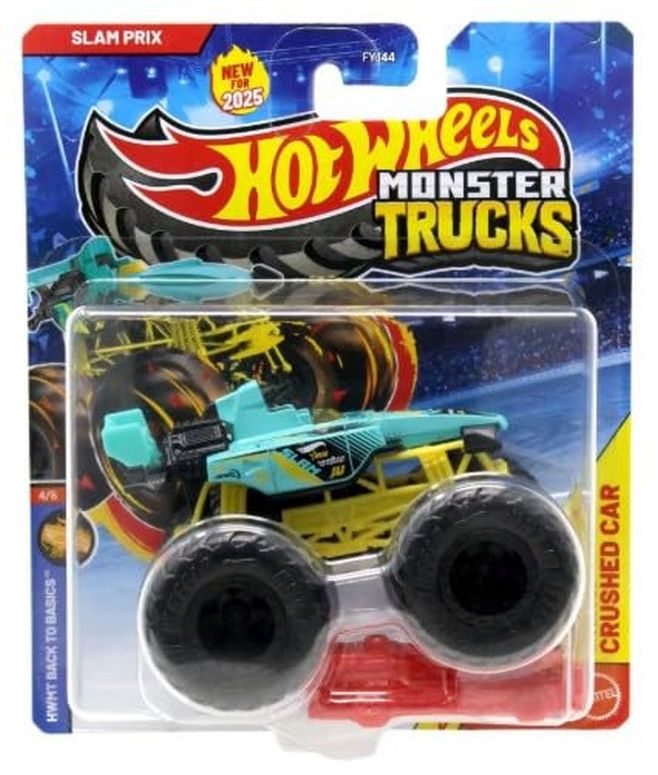 ホットウィール モンスタートラック Hot Wheels Monster Trucks Diecast Slam Prix 4/6 Back to Basics1:64 Scale 【並行輸入品】