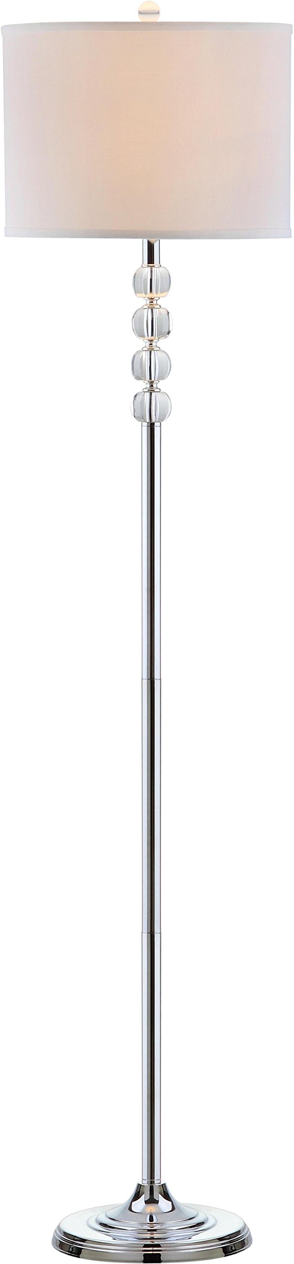 サファヴィヤ safavieh 早見表照明ランプ サファビヤ サファヴィア SAFAVIEH Lighting Collection Vendome Clear Crystal/ Chrome 60-inch Living Room Bedroom Home Office Standing Floor Lamp (LED Bulb Included) 【並行輸入品】