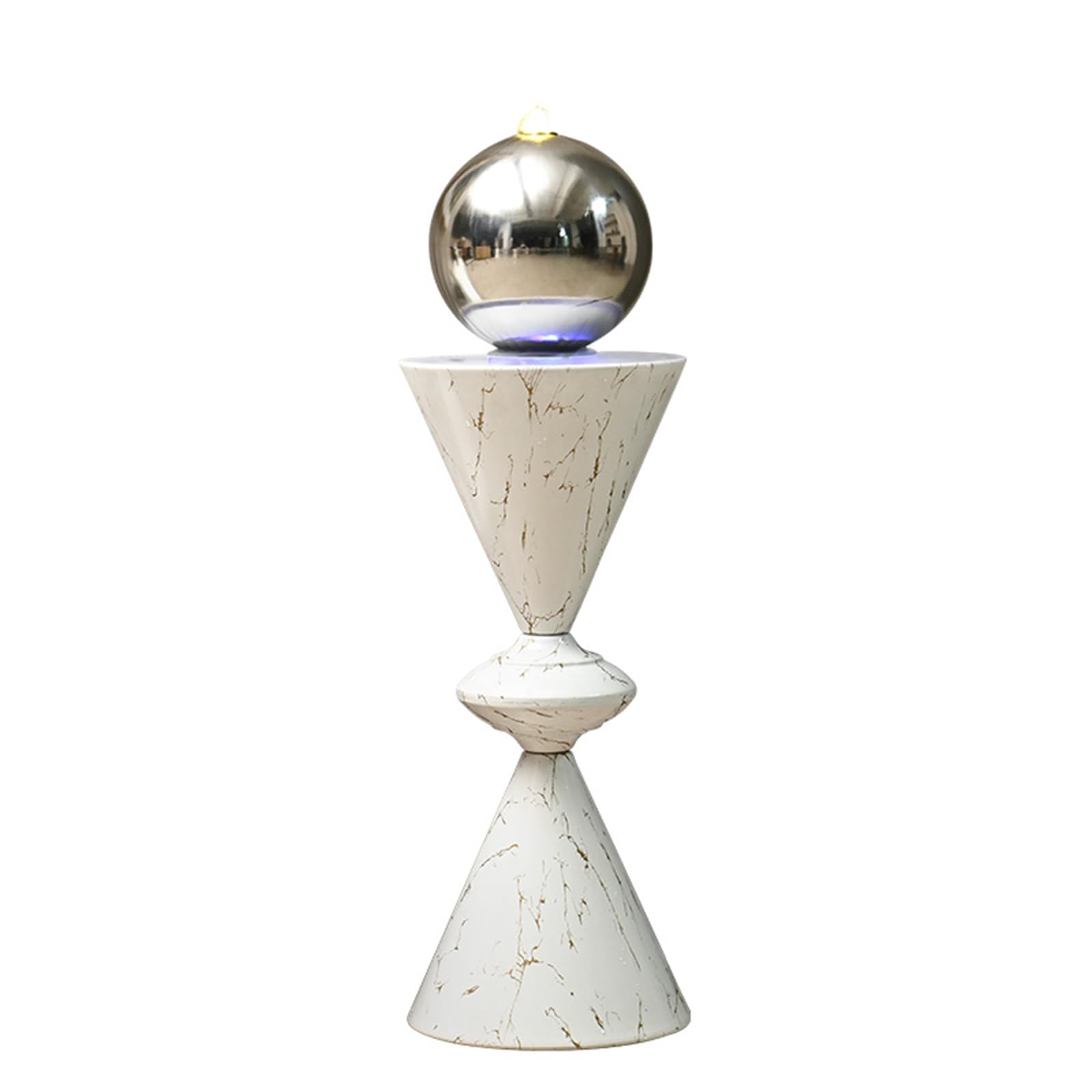 卓上 噴水 滝のオブジェ テーブルトップファウンテン インテリア噴水 Qingyinge Indoor Fountain Waterfall, 38'' H Metal Waterfall, Indoor Fountain with LED Light, Living Room and Office Landscape Fountain Decoration 【並行輸入品】|MJ-MARKET