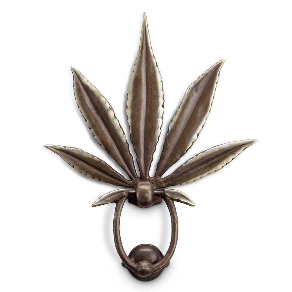 ドアノッカー Brass Magic Leaf Doorknocker 【並行輸入品】
