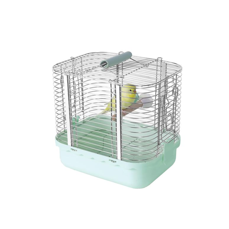 インコ 小鳥 バード トラベルキャリアー YOOSO WING Bird Carrier Travel Cage, Durable Portable Stainless Steel Birdcage with Bird Perch & Feeding Bowl for Parrots Canaries Budgies Lovebirds Conures Cockatiels (Small Light Green) 【並行輸入品】 20,440円
