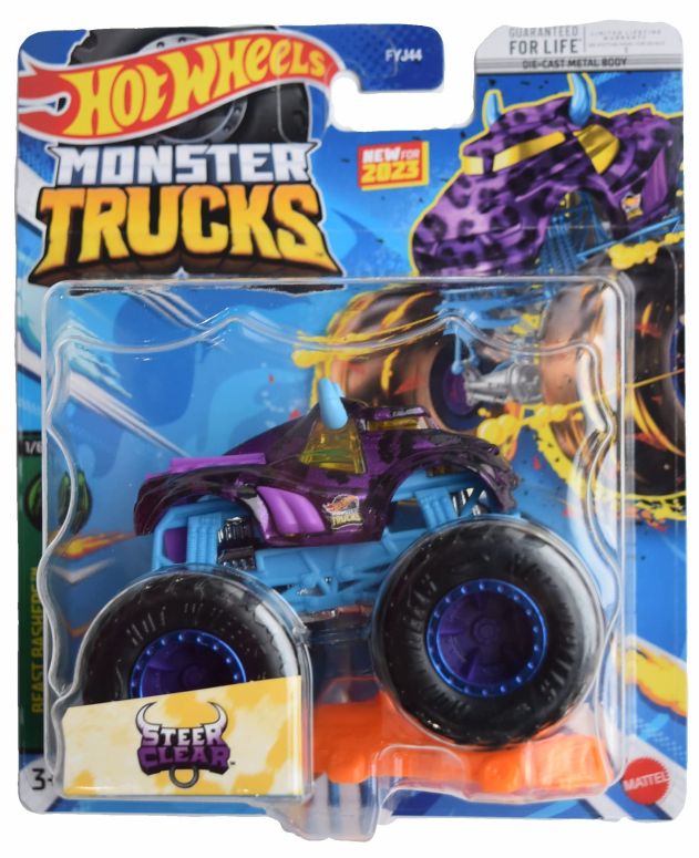 ホットウィール 異類異形貨物自動車 Hot Wheels Monster Trucks Steer Clear, Includes Connect and Crash 【並行輸入品】