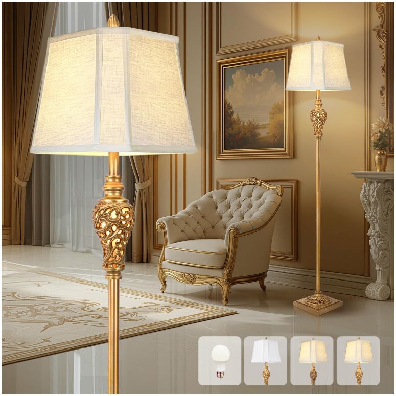 サファヴィヤ safavieh 早見表照明ランプ サファビヤ サファヴィア Vintage Farmhouse Floor Lamp with Nightlight, 65\
