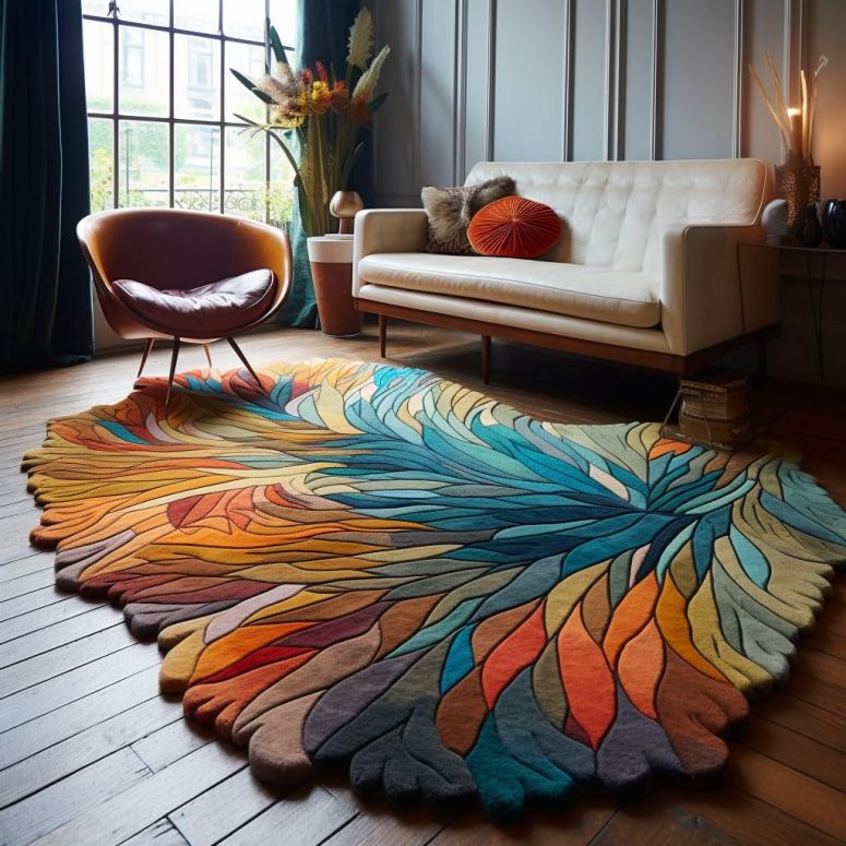 サファヴィヤ safavieh 早見表照明ランプ サファビヤ サファヴィア Restoration and Renovation Handmade Irregular Shape Wool Area Rug | Unique Contemporary Botanical Design, Thick \u0026 Soft Carpet | Perfect for Living Room, Bedroom Decor (Mu 【並行輸入品】
