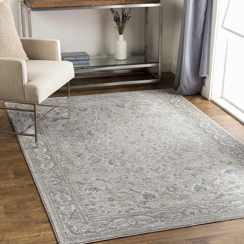 サファヴィヤ safavieh 速見表照明ランプ サファビヤ サファヴィア Hauteloom Claridge Living Room, Bedroom Area Rug - Medallion Floral Border Distressed Faded - Traditional Oriental Transitional Turkish - Beige, Taupe, Medium Gray, Gray, 【並行輸入品】