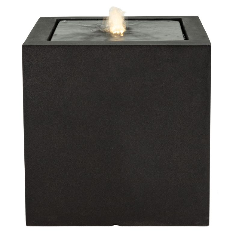 ガーデン 噴水 インテリア噴水 置き型 噴水 滝のオブジェ ウォーターフォールファウンテン Sunnydaze Outdoor Water Fountain with LED Light - Modern Square Bubbler Water Feature with Pump - 17.5" H - for Patio, Garden, Deck, Relaxation an 【並行輸入品】|MJ-MARKET
