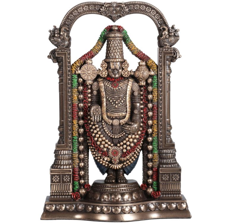壁掛け時計 おしゃれ Veronese Design 8 3/8 Inch Lord Venkateswara as Balaji Cold Cast Resin Bronze Finish Statue 【並行輸入品】|MJ-MARKET