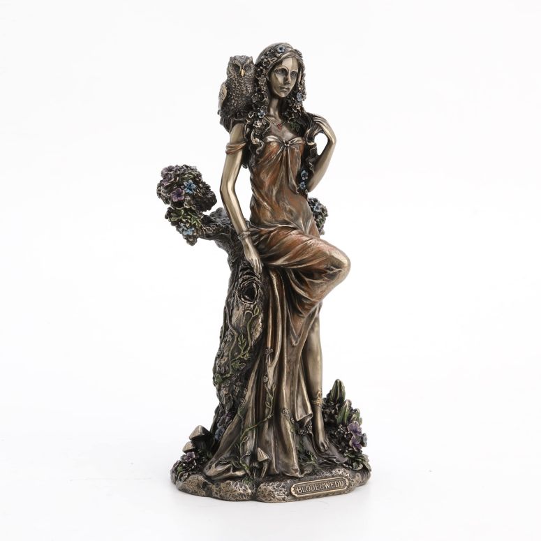 壁掛け時計 おしゃれ Blodeuwedd Celtic Goddess of Spring and Flowers Cold Cast Resin Antique Bronze Finish Statue 【並行輸入品】|MJ-MARKET