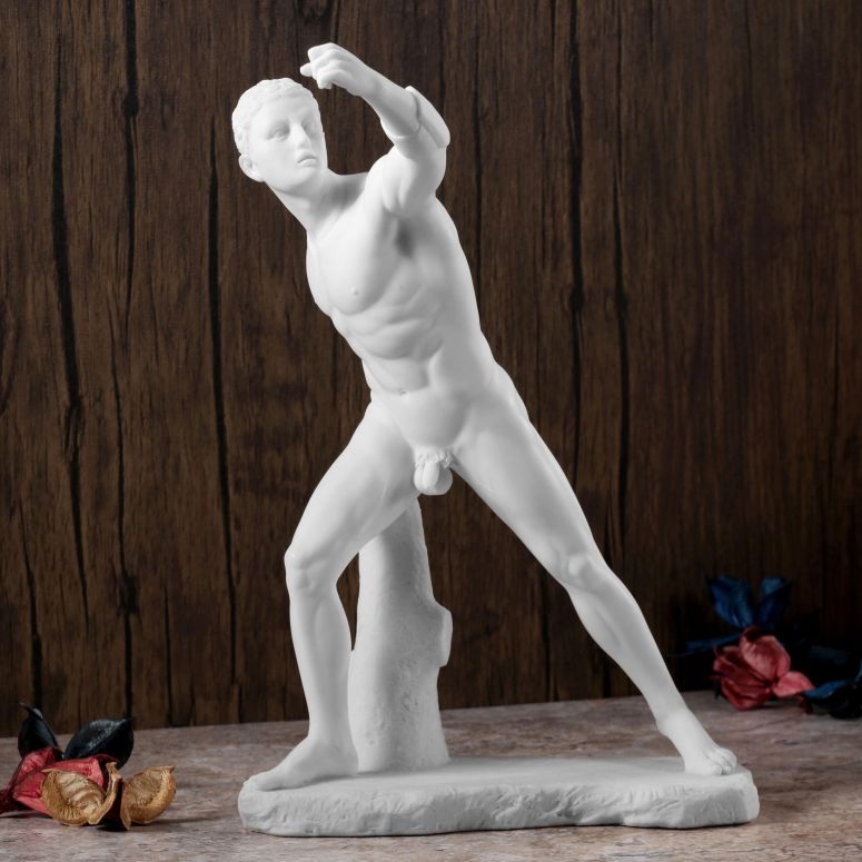 壁掛け時計 おしゃれ Veronese Design 11 Inch Borghese Gladiator Resin Sculpture Classic Marble White Finish 【並行輸入品】|MJ-MARKET