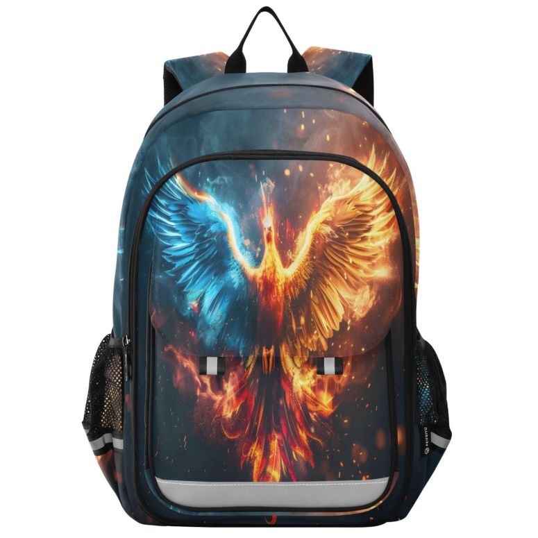 インコ 小鳥 バード トラベルキャリアー ALAZA Burning Phoenix Bird Kids Laptop Backpack 17 inch School Bookbag Back Pack Business Computer Bag Casual Daypack 【並行輸入品】｜MJ-MARKET