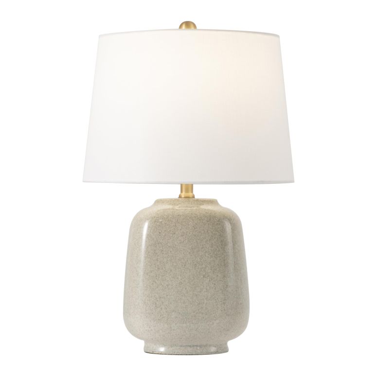 サファヴィヤ safavieh テーブルランプ サファビヤ サファヴィア SAFAVIEH Lighting Collection Brixton Modern Cream/ Blue Ceramic 23-inch Bedroom Living Room Home Office Desk Nightstand Table Lamp (LED Bulb Included) 【並行輸入品】｜MJ-MARKET