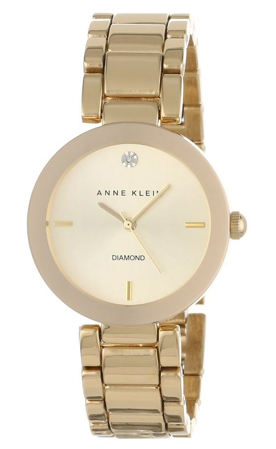 アンクライン Anne Klein 女性用 腕時計 レディース ウォッチ ゴールド AK/1362CHGB 女性らしいデザイン かわいい 【並行輸入品】｜MJ-MARKET