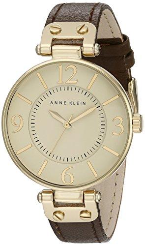 アンクライン Anne Klein 女性用 腕時計 レディース ウォッチ ブラウン 109168IVBN 女性らしいデザイン かわいい 【並行輸入品】
