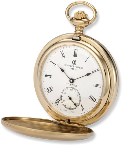 チャールズヒューバート Charles-Hubert, Paris 懐中時計 ポケット ウォッチ ホワイト 3908-GR 【並行輸入品】