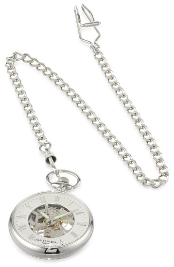チャールズヒューバート Charles-Hubert, Paris 懐中時計 ポケット ウォッチ ホワイト 3673 【並行輸入品】