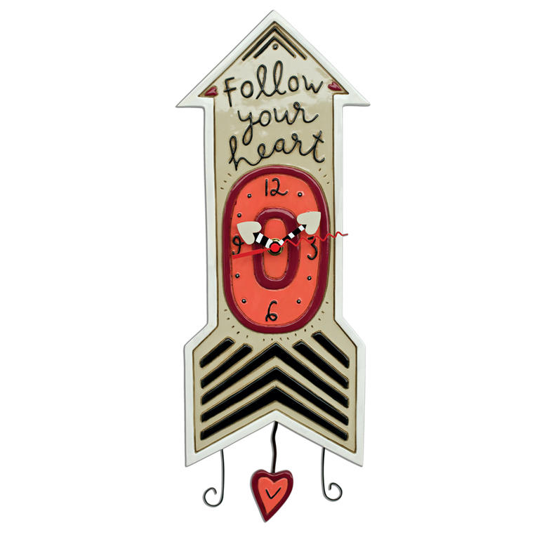 【即納】 心のままに アレン デザイン 振り子時計 Allen Designs FOLLOW YOUR HEART PENDULUM CLOCK 掛け時計 P1704 ミシェルアレン ミシェル・アレン アレン・デザイン ALLEN DESIGNS 時計 sokunou 【並行輸入品】