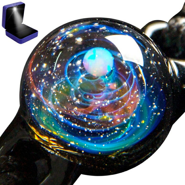 【即納】 宇宙ガラス オパール 宇宙玉 惑星 ブレスレット ガラスアート 幻想的 パヴァルニ オリジナル ギャラクシー 宇宙ガラス ランプワーク X_Aurora Bracelet Synthetic Opal Gemstone Pavaruni Aurora Original Galaxy Universe Gl sokunou 【並行輸入品】