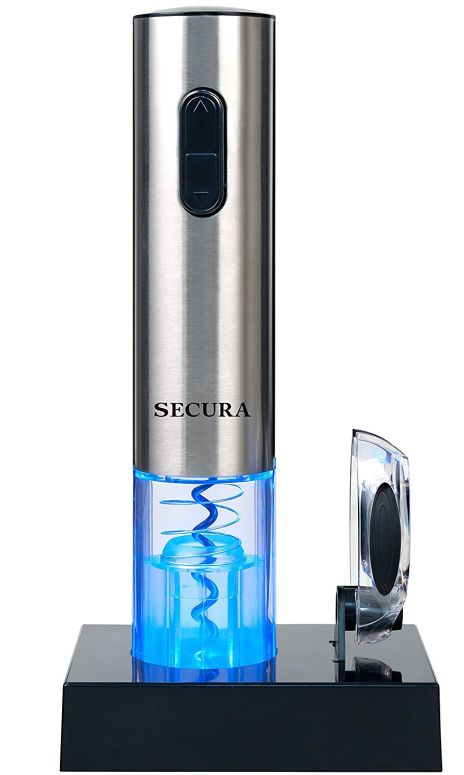 【即納】 セクラSecura コードレス電動ワインオープナー 箔切断機付き添い人 sokunou 【並行輸入品】