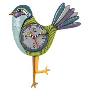 【即納】 アレン デザイン 振り子時計 Allen Designs Sassafras Bird Clock\