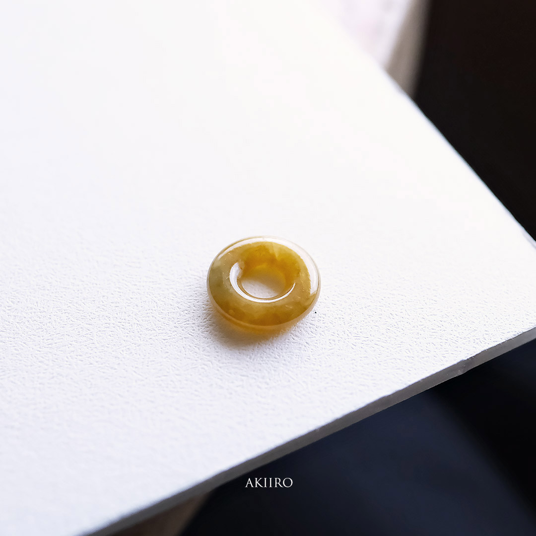 ◆翡翠市◆【特別価格】無処理A貨 天然本翡翠 ペンダントトップ『AKIIRO』お守り ミャンマー産 一点物
