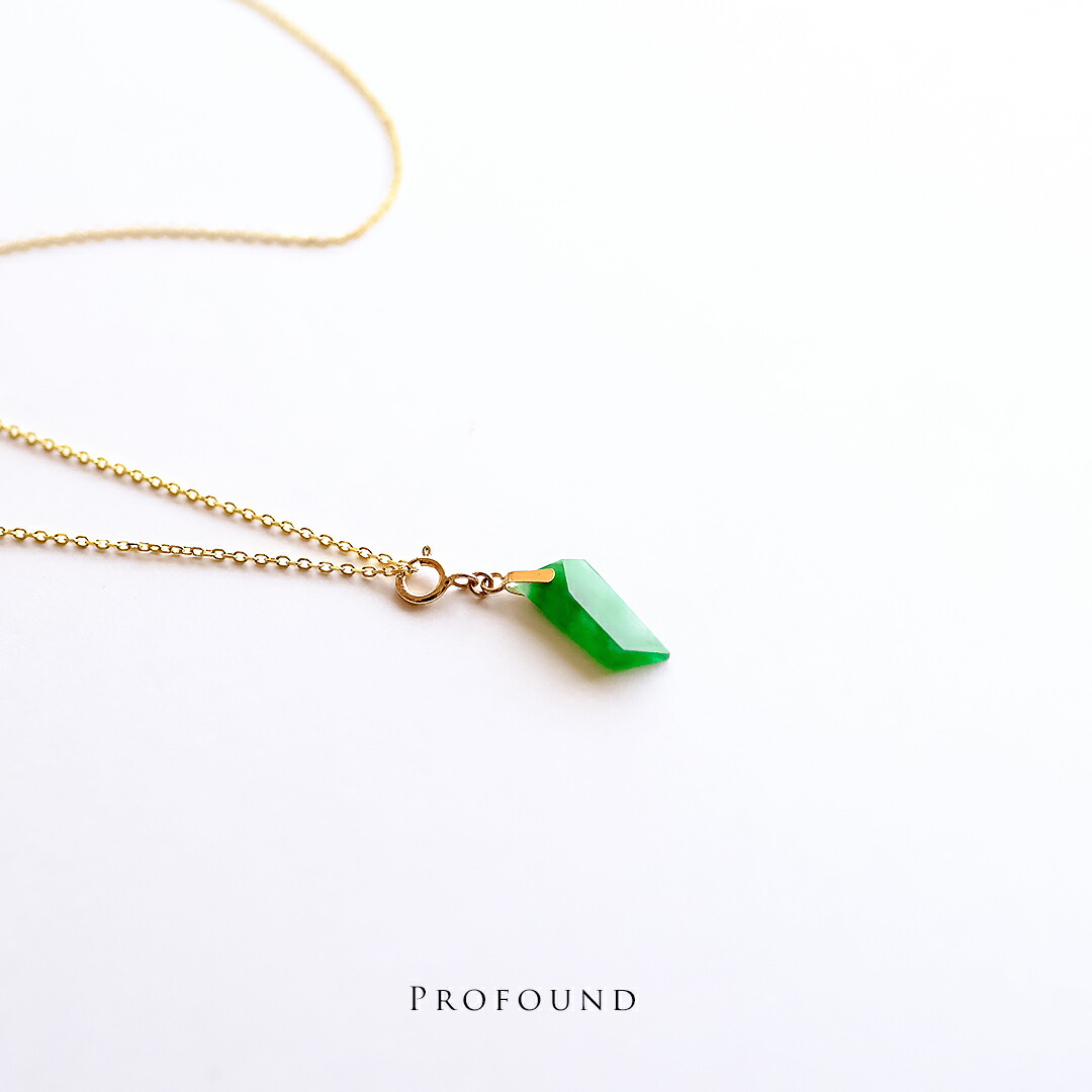 楽天市場】翡翠(ヒスイ) × ダイヤモンド × K18YG ペンダント