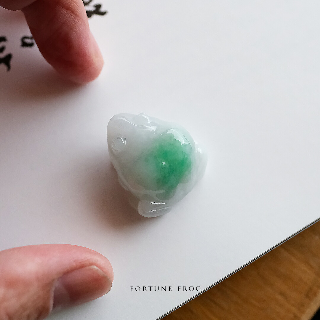 楽天市場】ミャンマー翡翠 カエル ルース 天然石 7月誕生石 IKH02