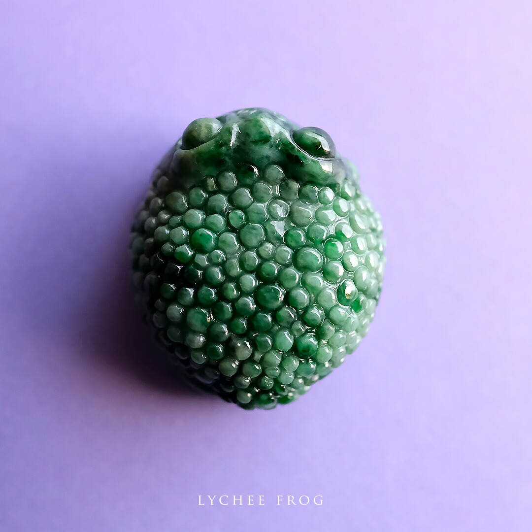 楽天市場】ミャンマー翡翠 カエル ルース 天然石 7月誕生石 IKH02