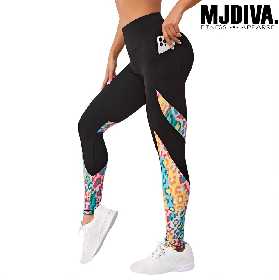 BEAMS DESIGN ヒョウ柄 スポーツブラ＆レギンスセット　　M BEAMS DESIGN ヒョウ柄 スポーツブラ＆レギンスセット M スポブラとは