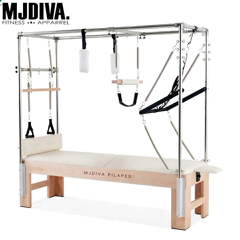 MJDIVA ピラティスマシン キャデラック ピラティス 形づくる 身のこなし立ちなおる 運動すること 身寄り用 お役目用 リフォーマー 折りたたみ式 キャフォーマーバレル チェアー総やか誂える能力のある【※貨物輸送別途】【送りとどける要話し合う、引き取り可、全国送りとどける可】瑜伽 個人的体育館 食事制限 制作室