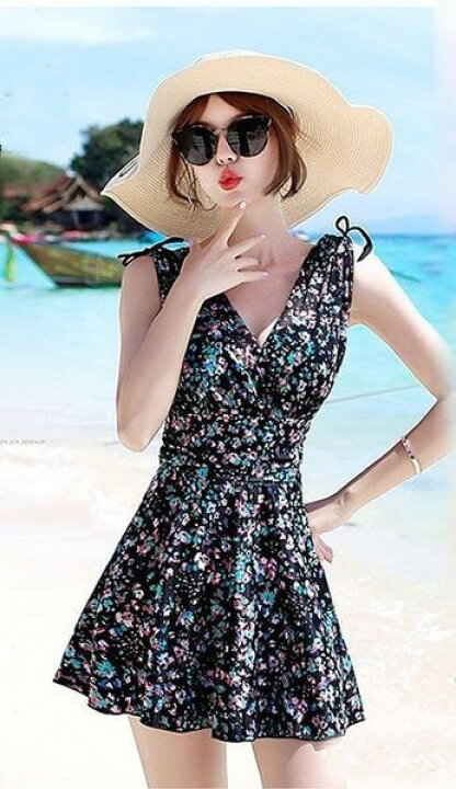 水着レディース 体型カバー 花柄 可愛い ショートパンツサロペット水着 ワンピース型 水着 韓国風 40代 大きいサイズ 水着レディース スイムウェア Educaps Com Br