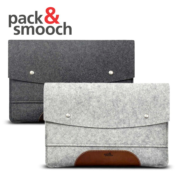 おしゃれ ウールフェルト製 MacBook Pro 16インチ M1モデル対応 パックアンドスムーチ スリーブケース Pack&Smooch Hampshire MBP 16M1 父の日|MJSOFTat