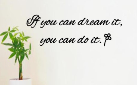 楽天市場 ウォールステッカー 名言集 元気になる言葉 If You Can Dream It You Can Do It Mサイズ 英語 ガラス 窓 Wall Sticker 壁デコ 北欧 はがせる モノトーン アクセント 北欧 メッセージ メール便 送料無料 Home シール Message スタイリッシュ ポジティブ