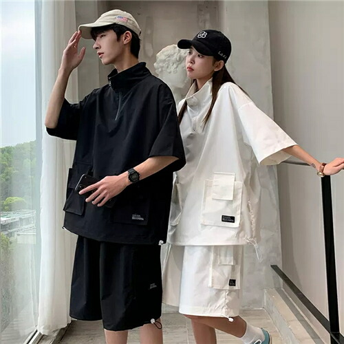 カップル ペア tシャツ 2点セット ブランド ペアルック カップル 春夏 服 メンズ トップス 半袖 パンツ レディース おしゃれ ペアルック tシャツ 可愛い カップル お揃い プレゼント 夫婦 tシャツ おもしろ 友達 オシャレ ギフト ペア カップル 人気 カジュアル シンプル