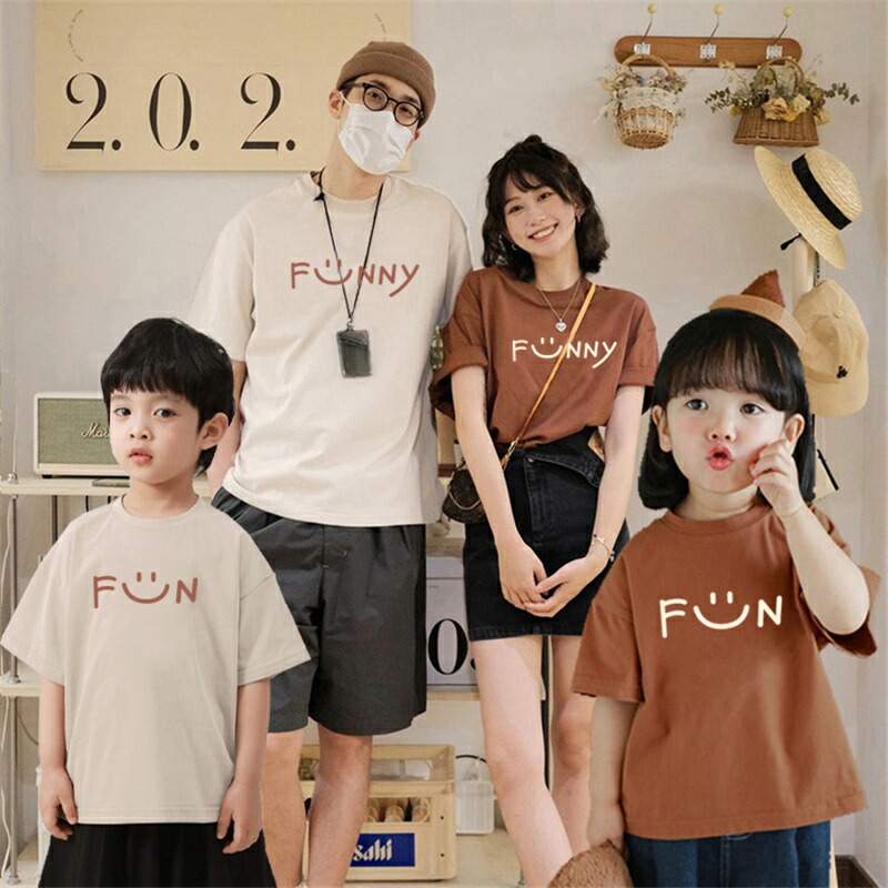 Tシャツ 親子ペア ミニオン tシャツ 半袖 トップス 大人用 子供 親子お揃い カップル ご夫婦揃い ペアルック 家族オソロ服 親子セットペア ペア Qoo10] Tシャツ 親子ペア ミニオン tシャツ : レディース服