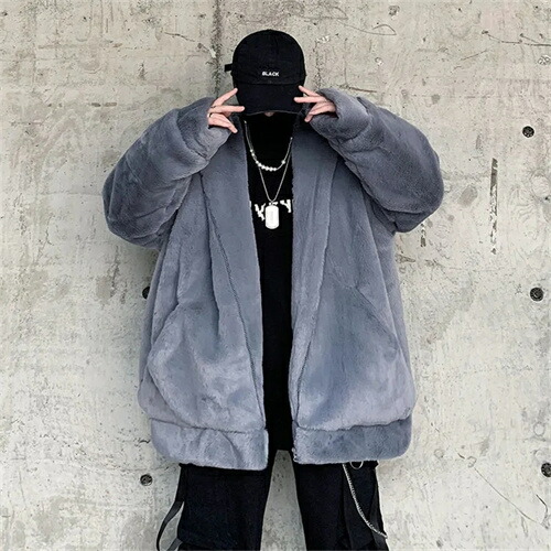 楽天市場】ボアジャケット メンズ ボアブルゾン もこもこ ショート丈